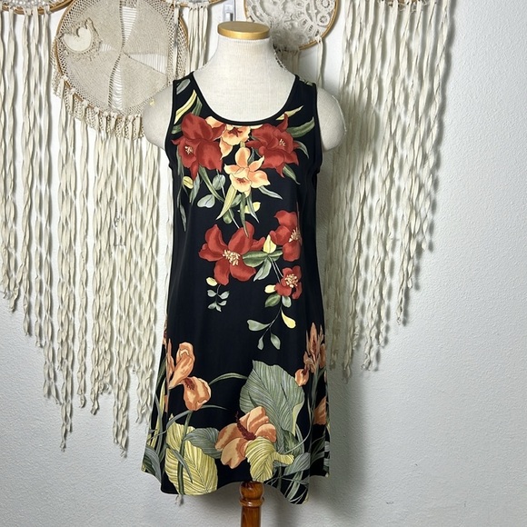 Tommy Bahama Floral Print Silk Sleeveless Dress Size Small - Picture 1 of 9